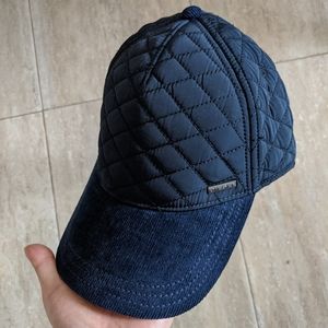 Diesel Navy Baseball Hat Unisex Nylon & Corduroy M